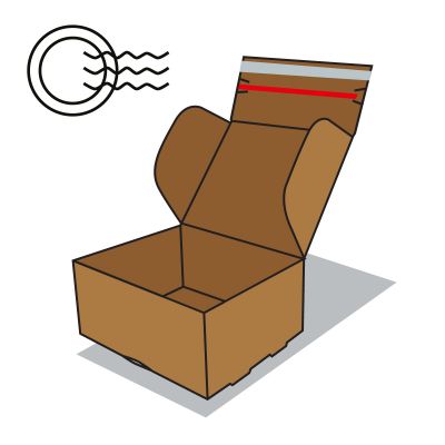 Postai szállító doboz ikon